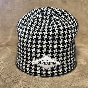 Alabama Crimson Tide Beanie Hat One Size NCAA Houndstooth Football Skull Cap